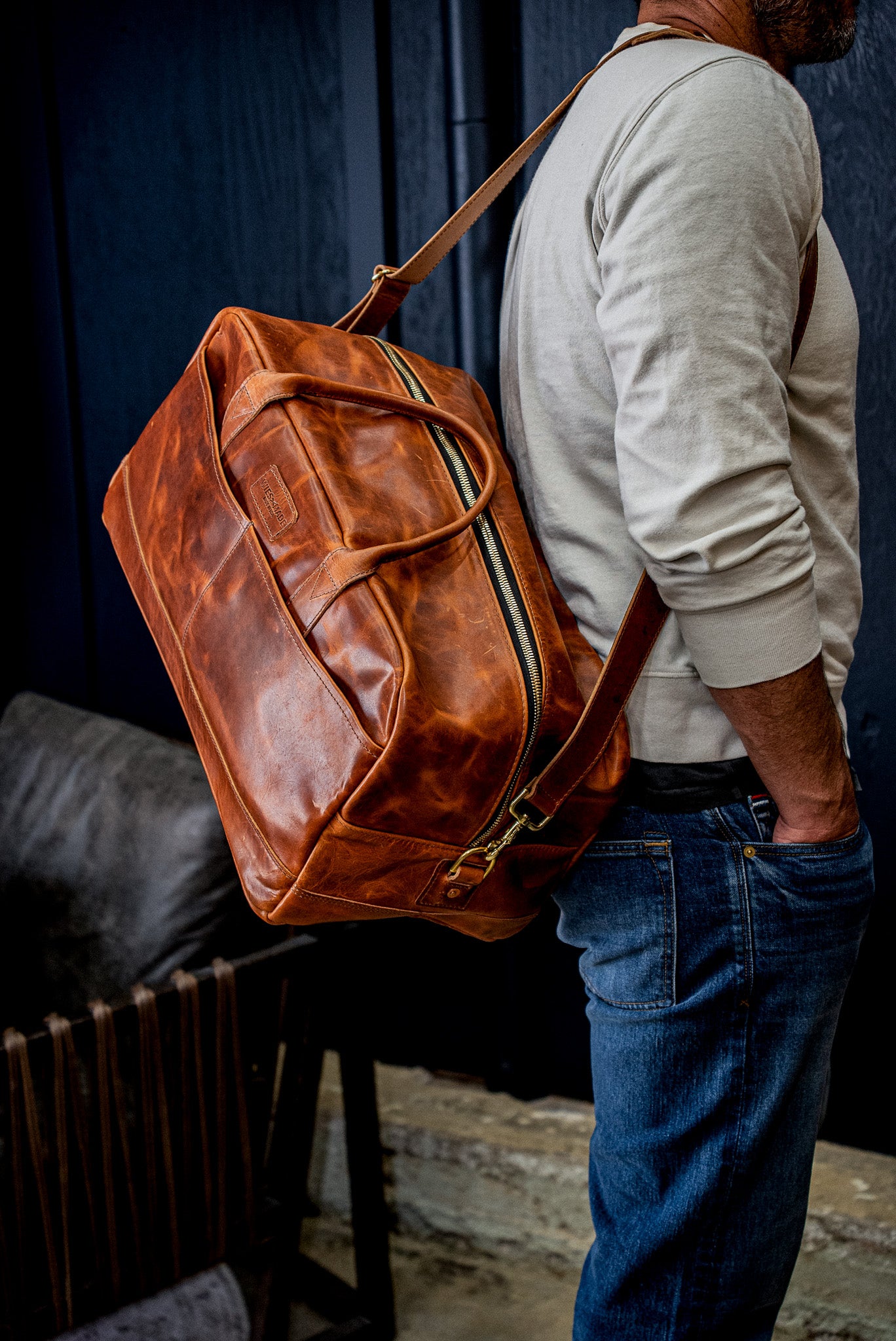Weekender Bag Tan | Horween Leather