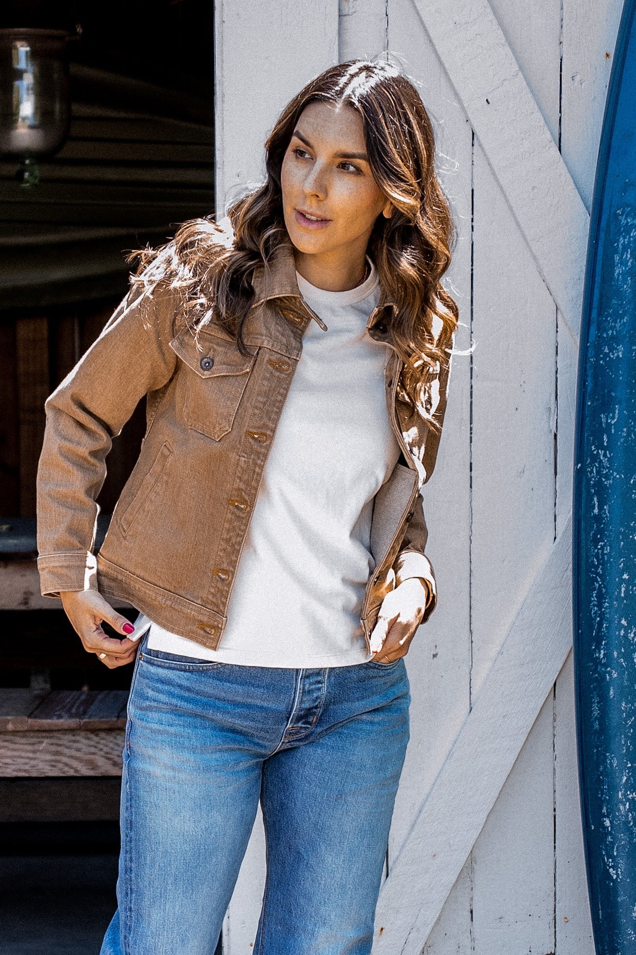 Artcher Jacket | Wheat 14oz Broken Twill Denim
