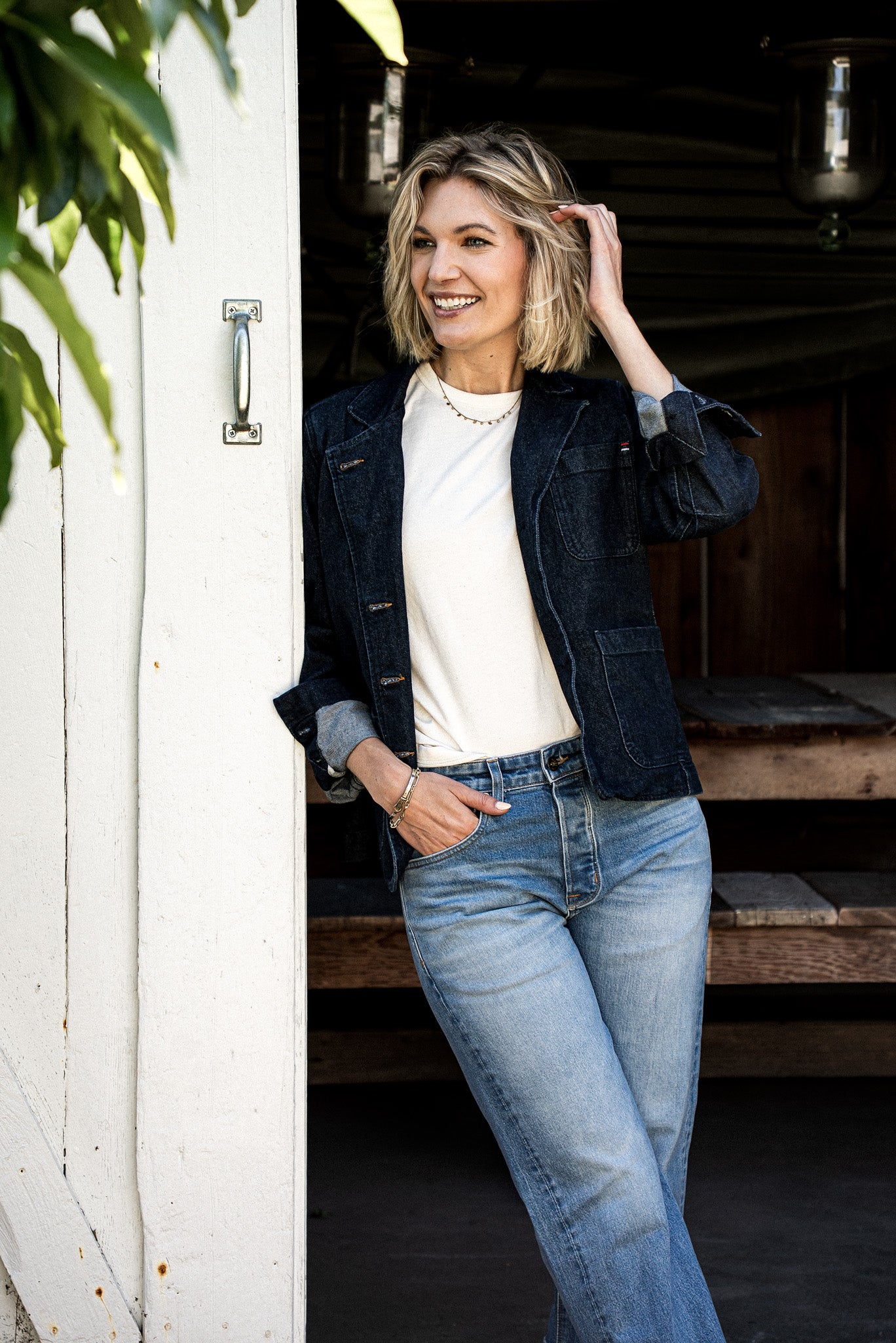 Scout Blazer | Denim Chore Blazer Ocean
