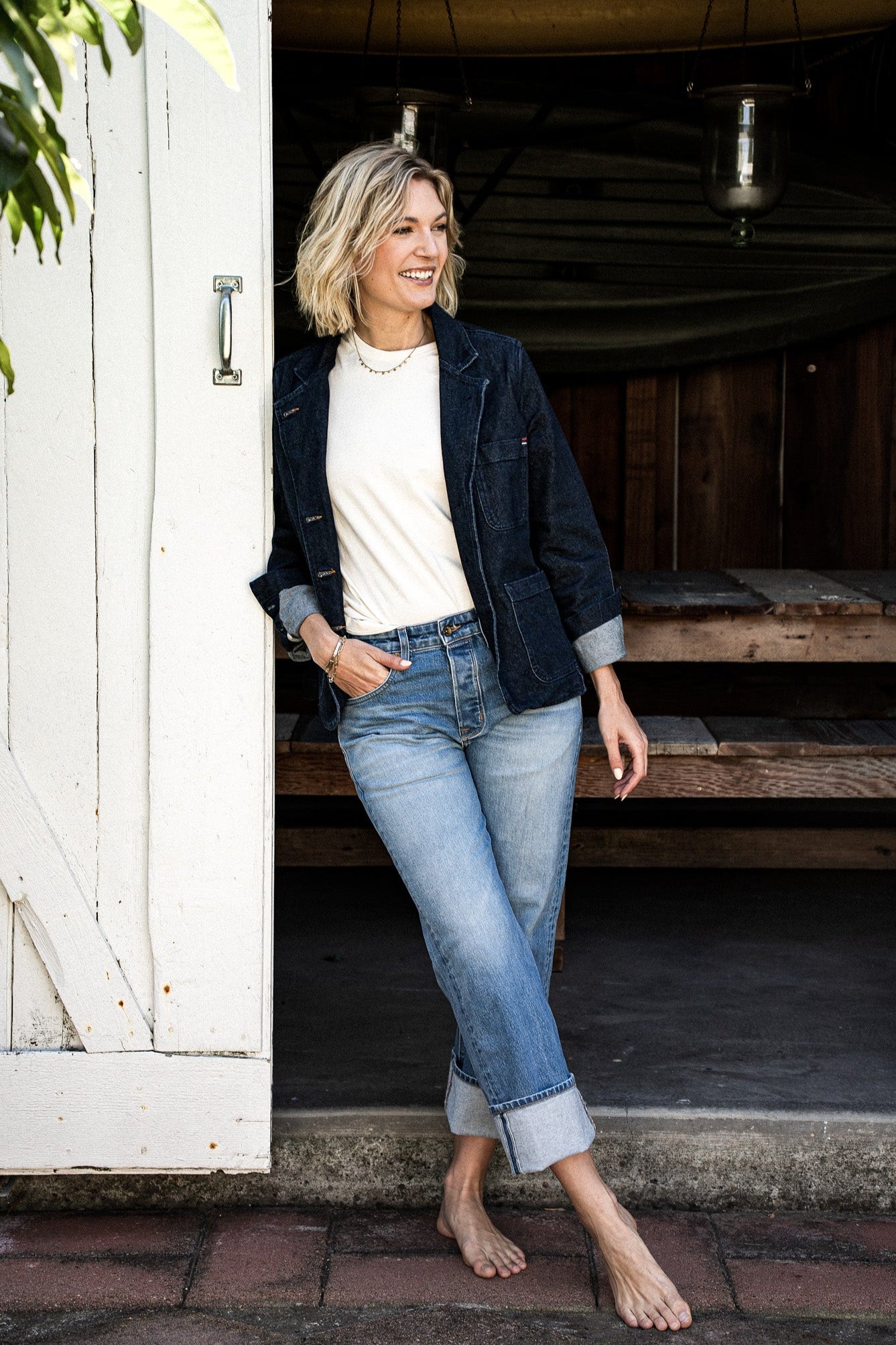 Scout Blazer | Denim Chore Blazer Ocean