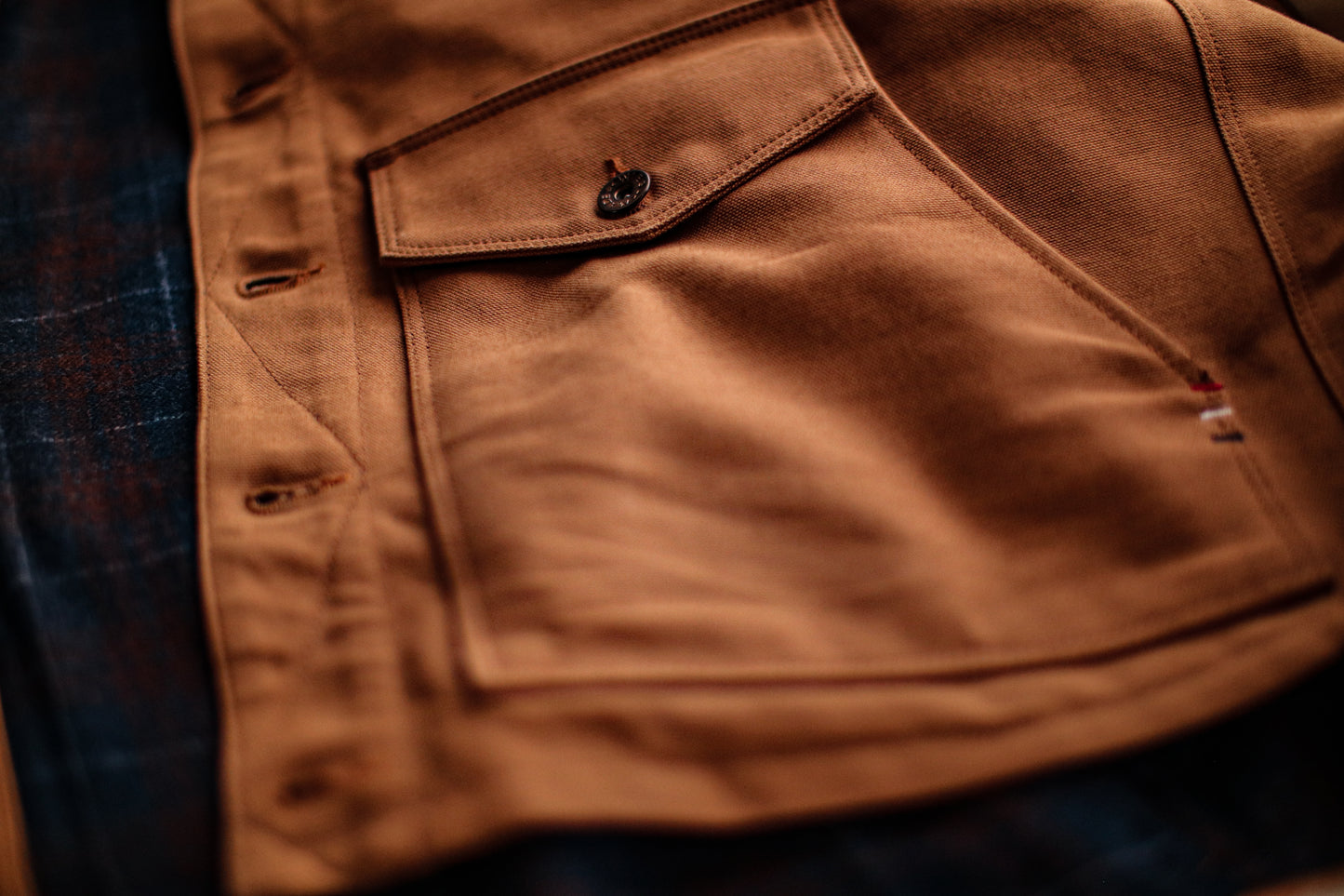 Women's Jamie 100% wool lined canvas vest | Raw Denim & Duck Canvas