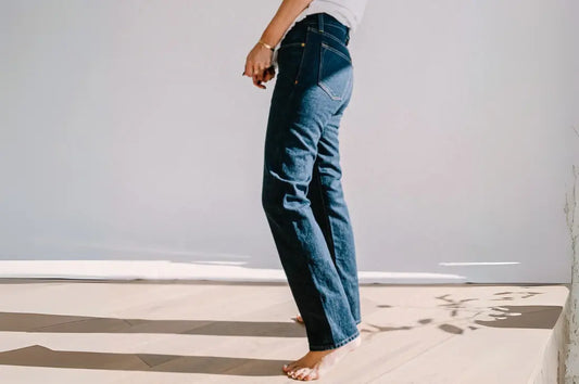 Denim ounces determine thickness, with these jeans offering a mid-weight balance of durability and flexibility.