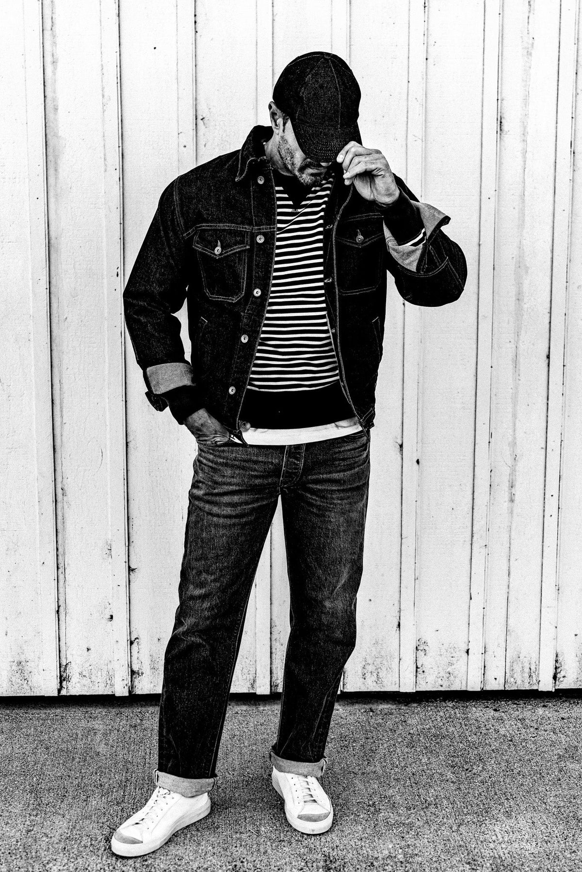Men | Artcher Jacket | 14oz Broken Twill Denim - Black