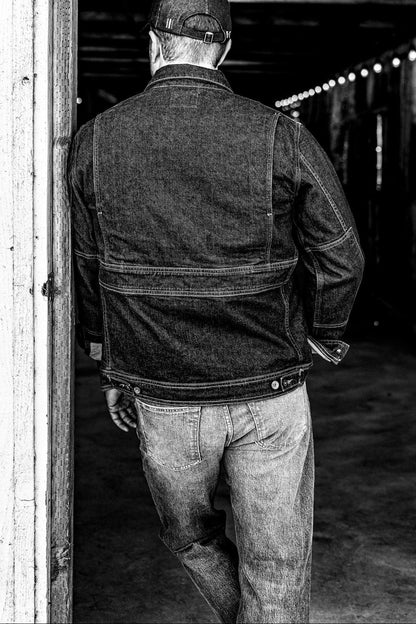 Men | Artcher Jacket | 14oz Broken Twill Denim - Black