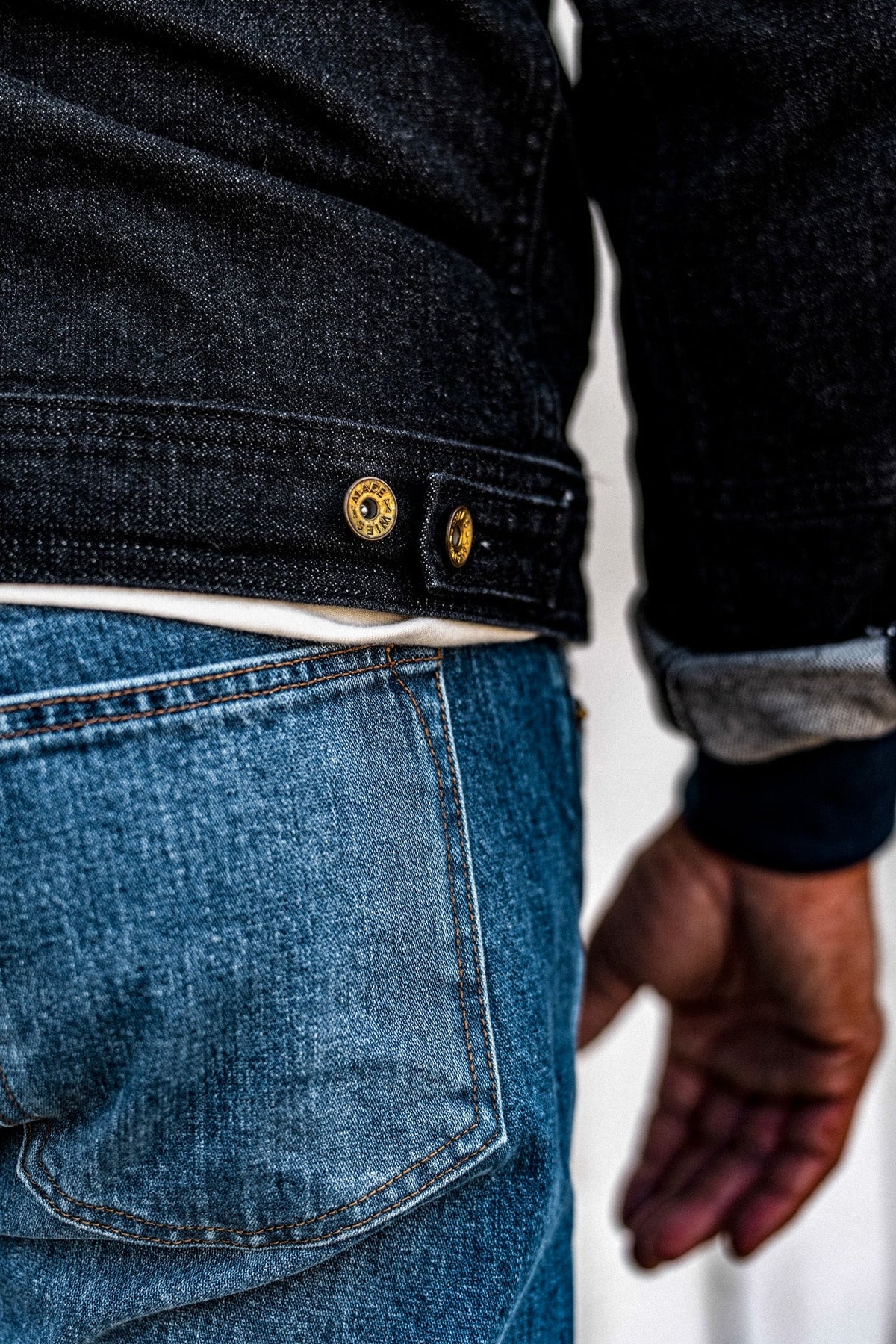 Men | Artcher Jacket | 14oz Broken Twill Denim - Black