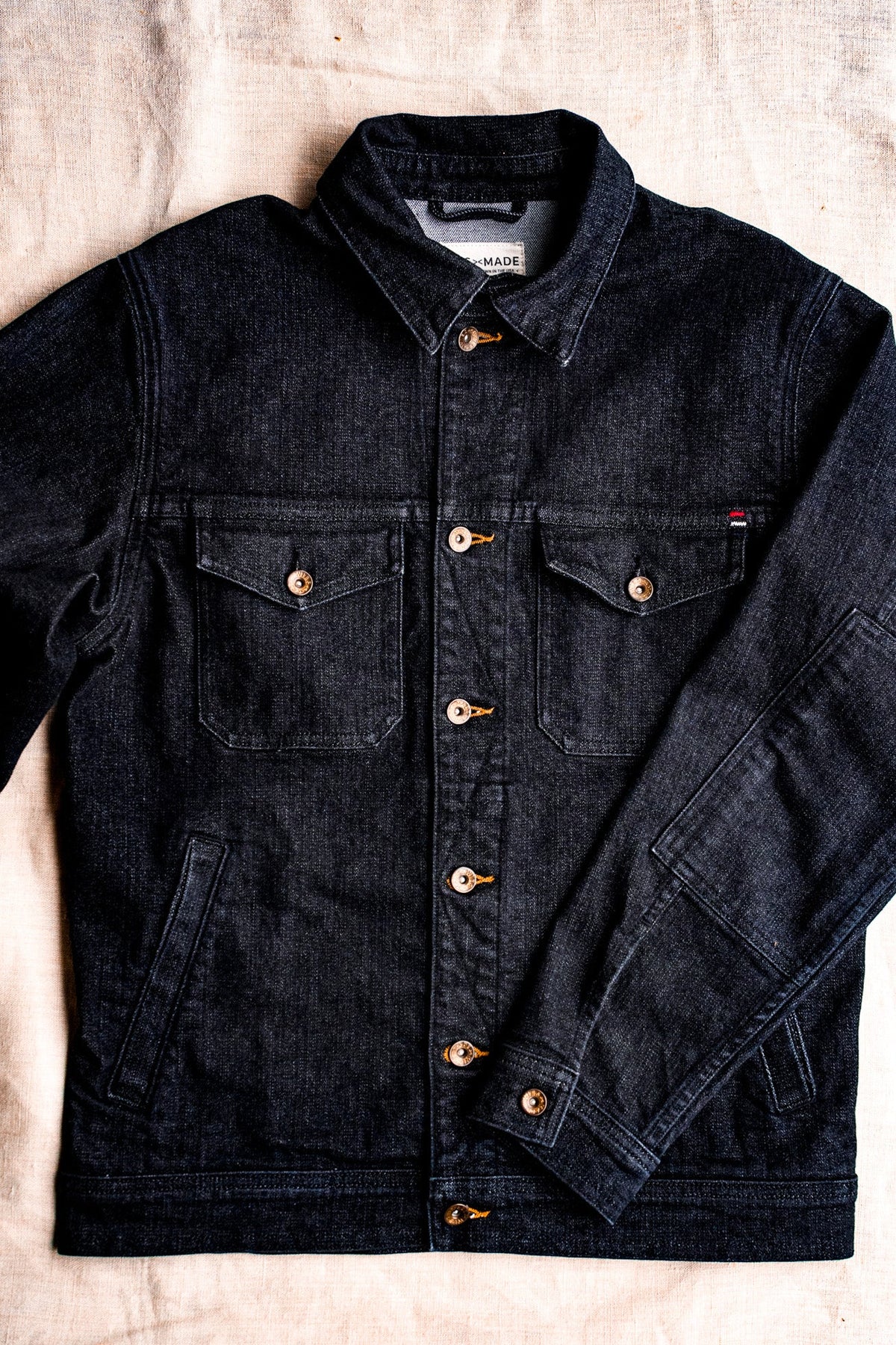 Men | Artcher Jacket | 14oz Broken Twill Denim - Black