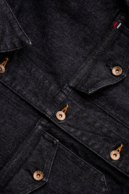 Men | Artcher Jacket | 14oz Broken Twill Denim - Black