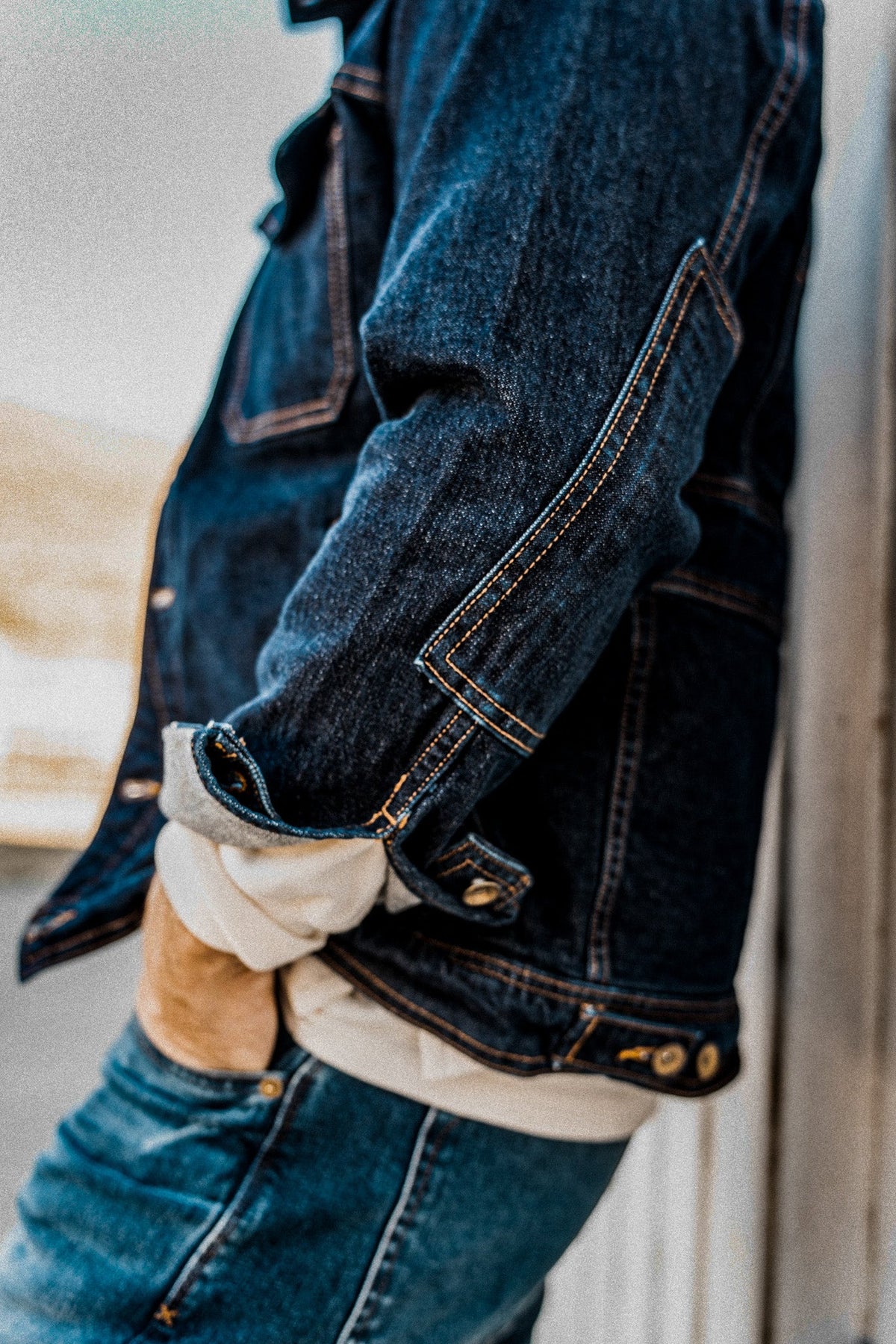Men | Artcher Jacket | 14oz Broken Twill Denim - Ocean
