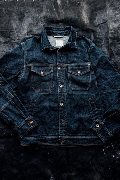 Men | Artcher Jacket | 14oz Broken Twill Denim - Ocean