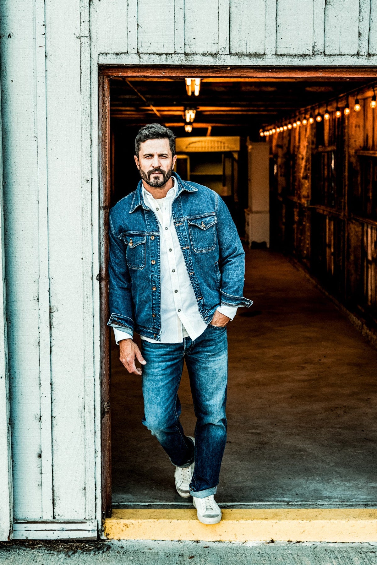 Men | Artcher Jacket | 14oz Broken Twill Denim - Salt