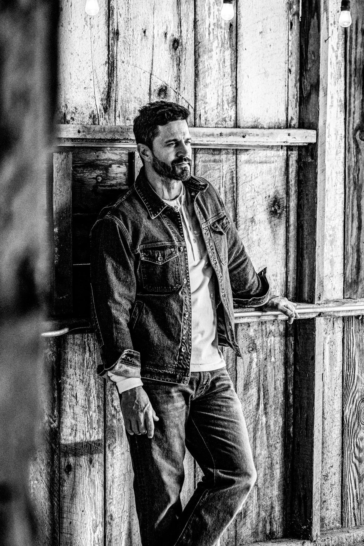 Men | Artcher Jacket | 14oz Broken Twill Denim - Salt