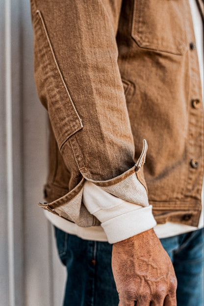 Men | Artcher Jacket | 14oz Broken Twill Denim - Wheat