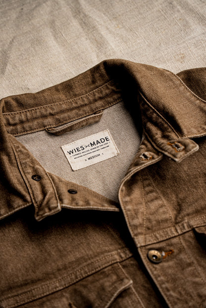 Men | Artcher Jacket | 14oz Broken Twill Denim - Wheat