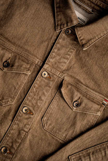 Men | Artcher Jacket | 14oz Broken Twill Denim - Wheat
