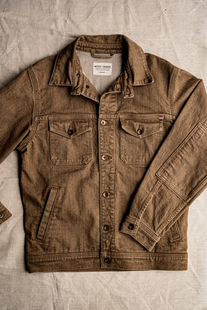 Men | Artcher Jacket | 14oz Broken Twill Denim - Wheat