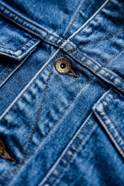 Men | Artcher Jacket | 14oz Broken Twill Denim - Salt
