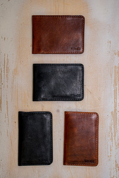 Bi-Fold Wallet Black | Horween Leather