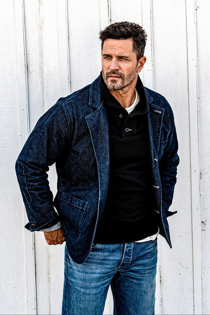 Men | Bodega Shawl Pullover | 14oz 100% Cotton French Terry - Basalt