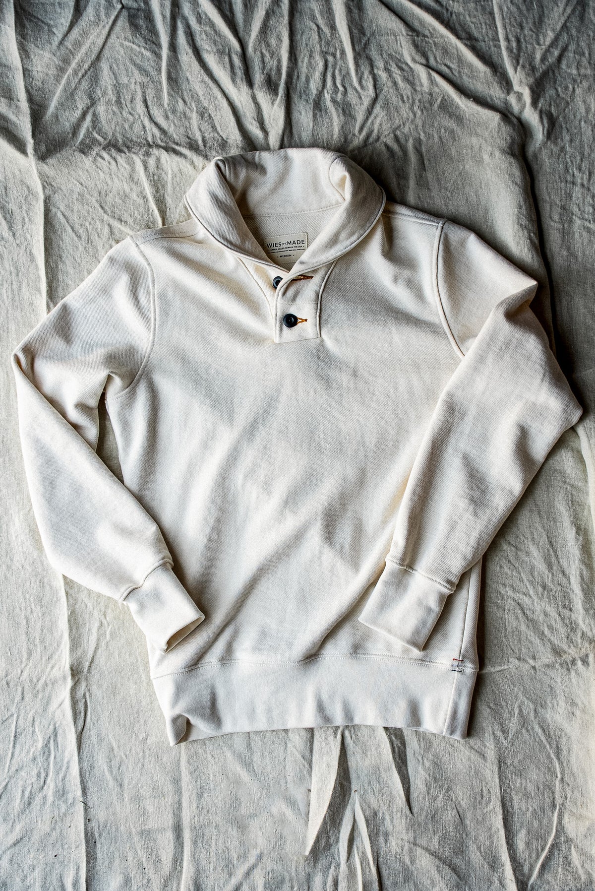 Men | Bodega Shawl Pullover | 14oz 100% Cotton French Terry - Natural