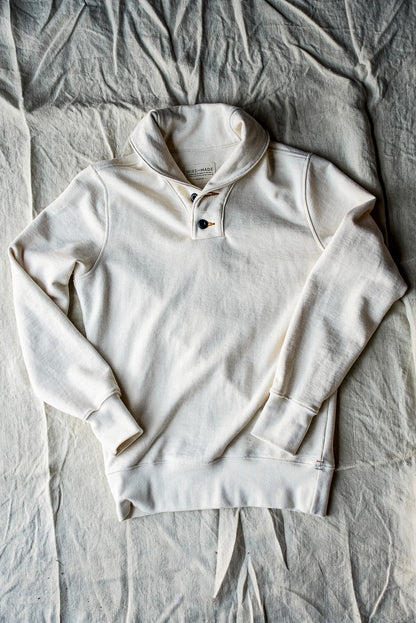 Men | Bodega Shawl Pullover | 14oz 100% Cotton French Terry - Natural