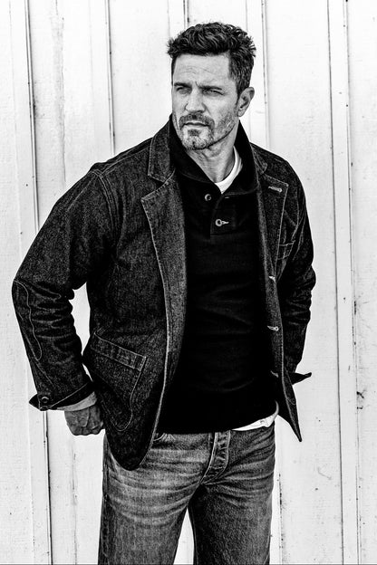 Men | Bodega Shawl Pullover | 14oz 100% Cotton French Terry - Navy