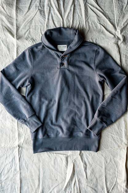 Men | Bodega Shawl Pullover | 14oz 100% Cotton French Terry - Pebble