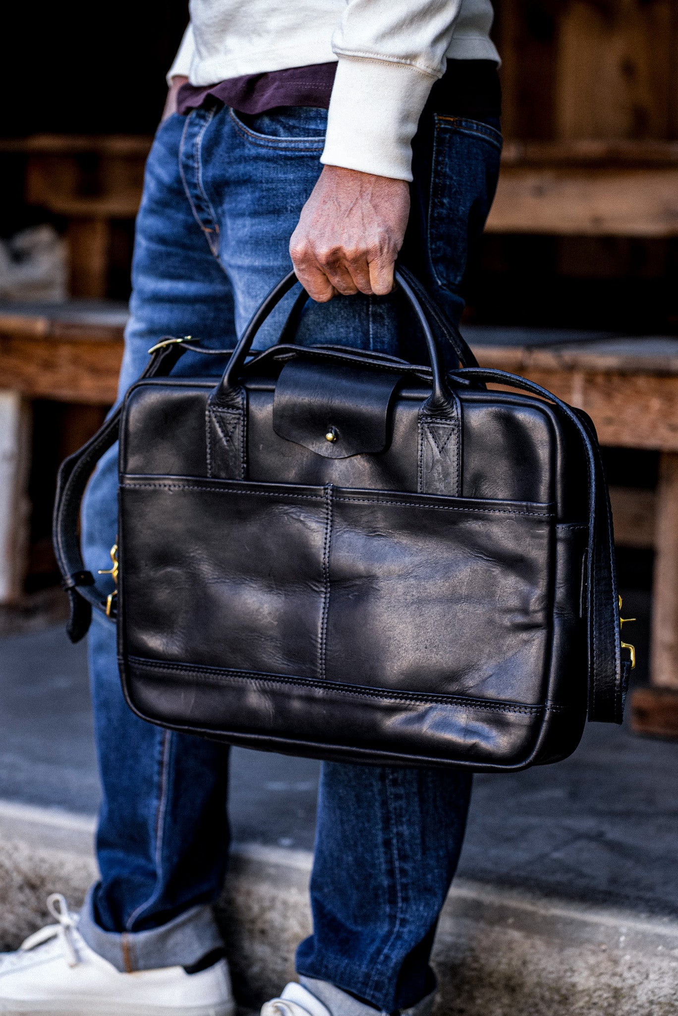 Brief Black | Horween Leather