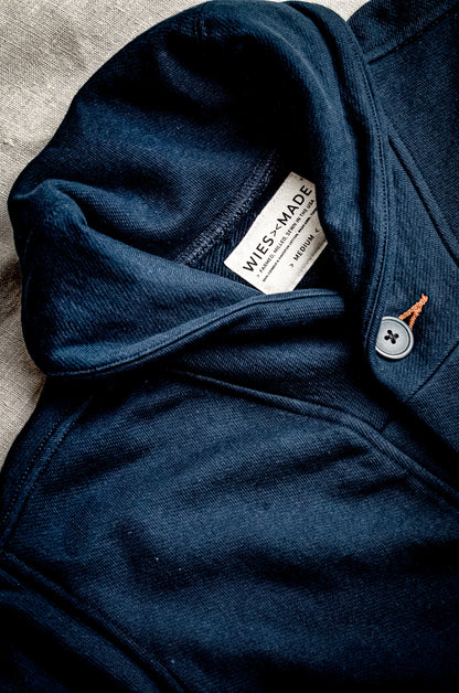 Men | Bodega Cardigan | 14oz 100% Cotton French Terry - Navy