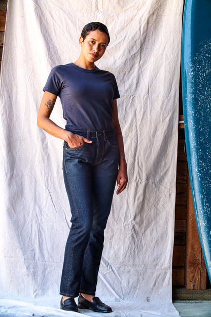 Elise Fit Jean | Ocean Wash Mid Rise Slim Fit