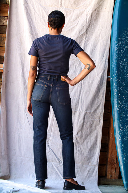 Elise Fit Jean | Ocean Wash Mid Rise Slim Fit