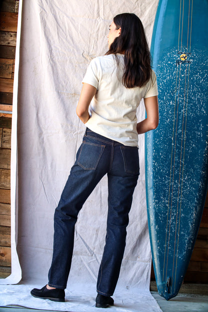 Elise Fit Jean | Ocean Wash Mid Rise Slim Fit