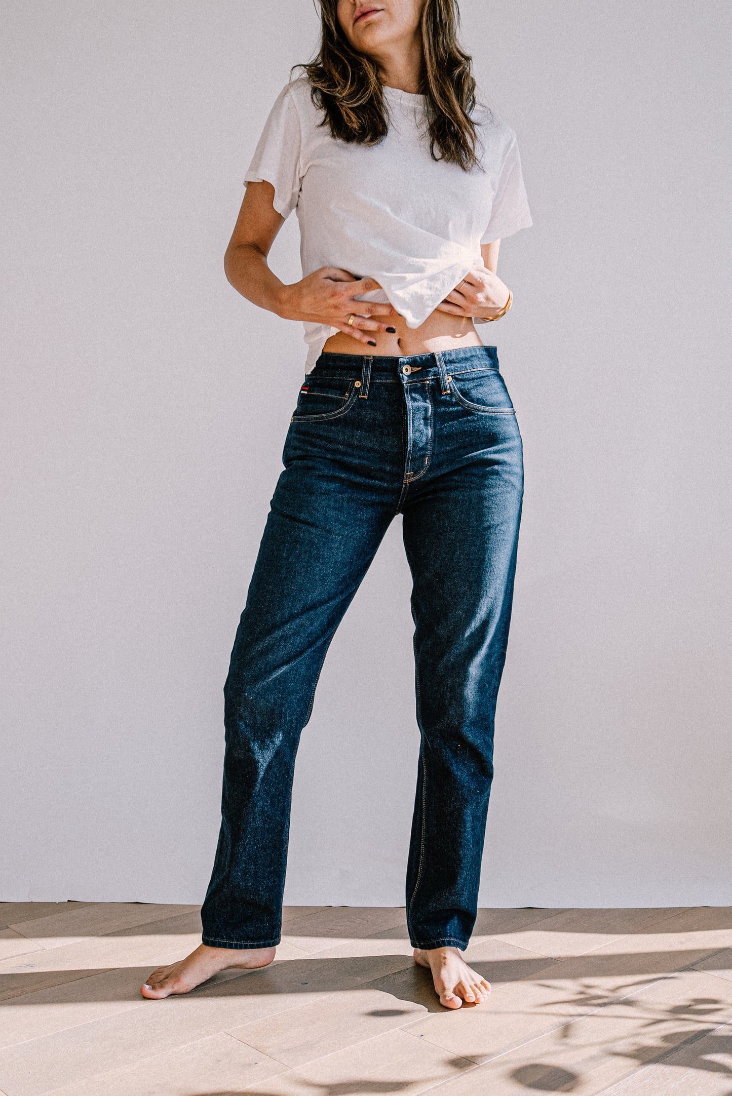 Elise Fit Jean | Ocean Wash Mid Rise Slim Fit