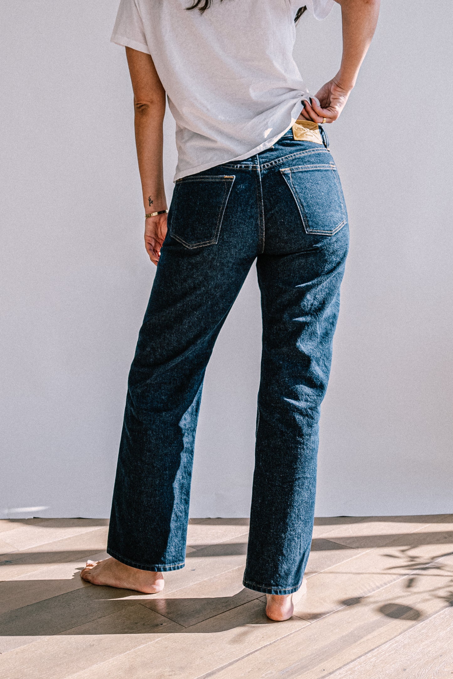 Jackie Fit Jean | Ocean Wash Mid Rise Wide Leg