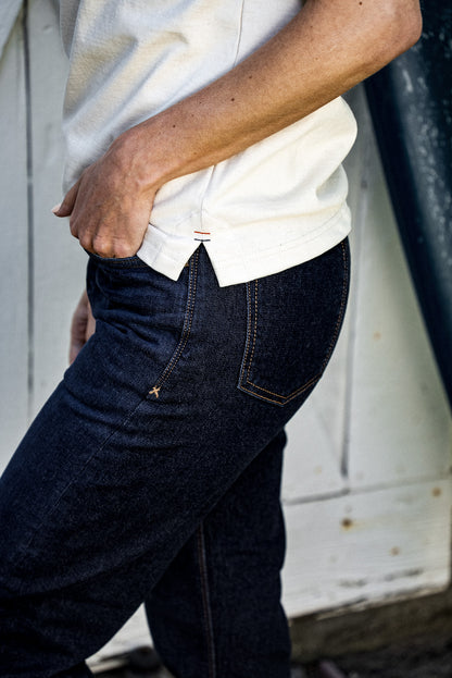 Jackie Fit Jean | Ocean Wash Mid Rise Wide Leg