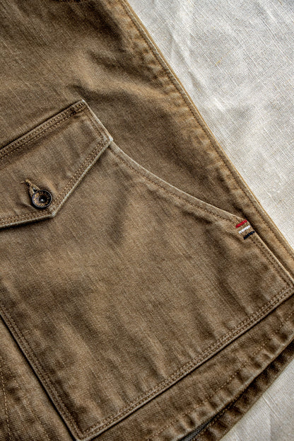Men | James Vest | 14oz Broken Twill Denim - Wheat