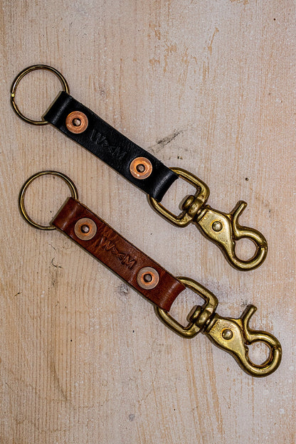 Key Clip Black | Horween Leather