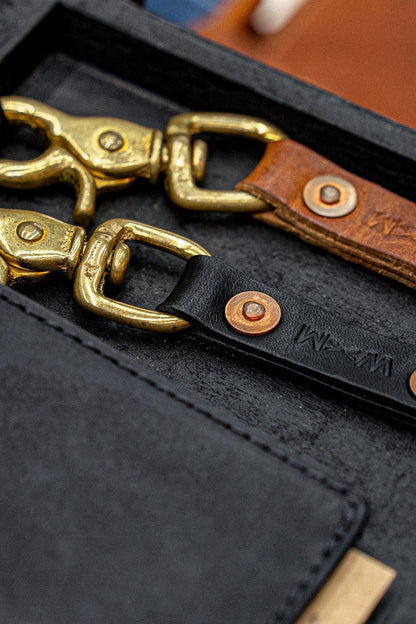 Key Clip Black | Horween Leather