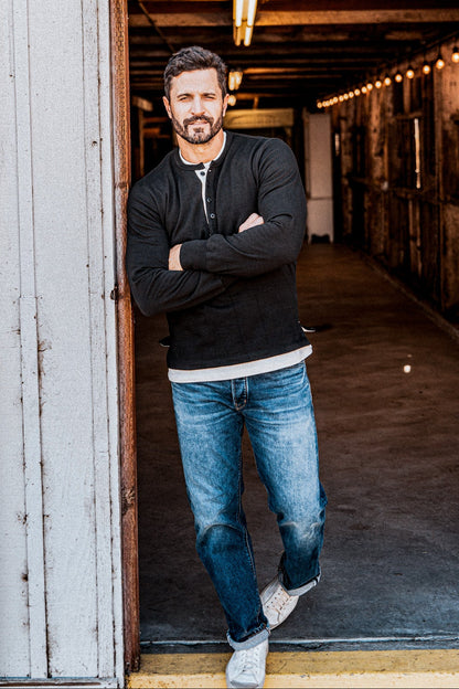 Men | Stinson Henley | 12oz 100% Cotton - Basalt