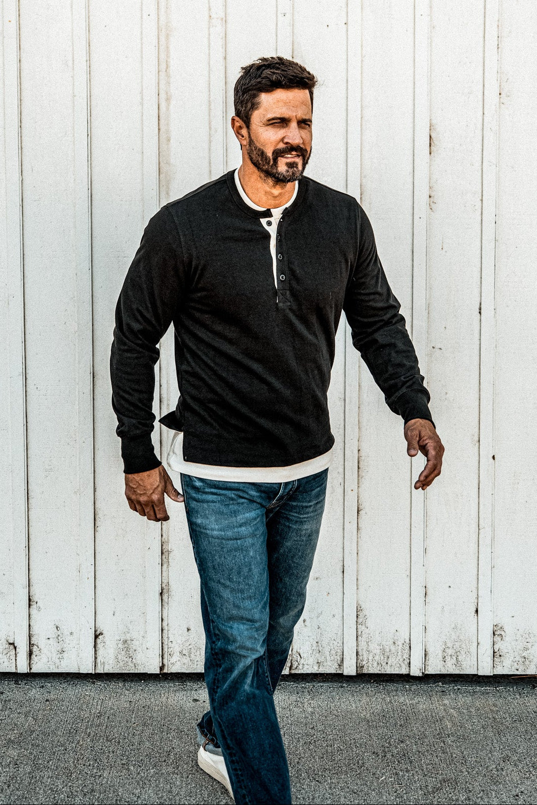 Men | Stinson Henley | 12oz 100% Cotton - Basalt