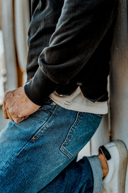 Men | Stinson Henley | 12oz 100% Cotton - Basalt