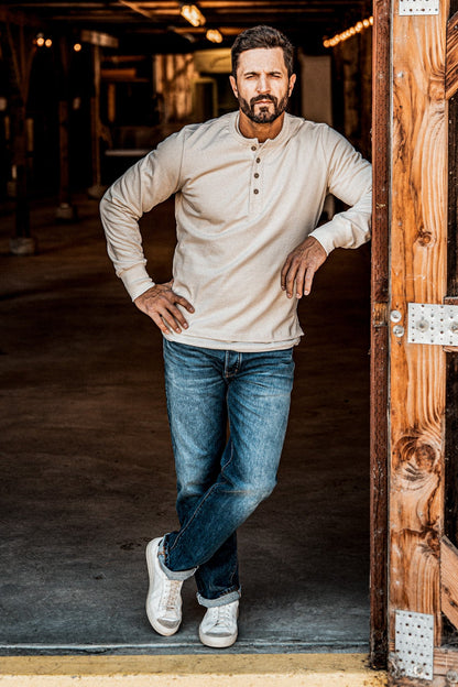 Men | Stinson Henley | 12oz 100% Cotton - Natural