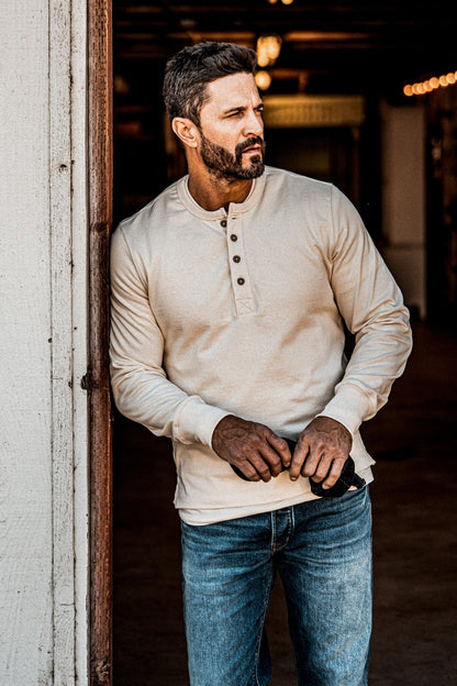 Men | Stinson Henley | 12oz 100% Cotton - Natural