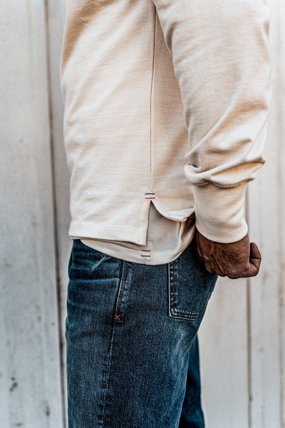 Men | Stinson Henley | 12oz 100% Cotton - Natural