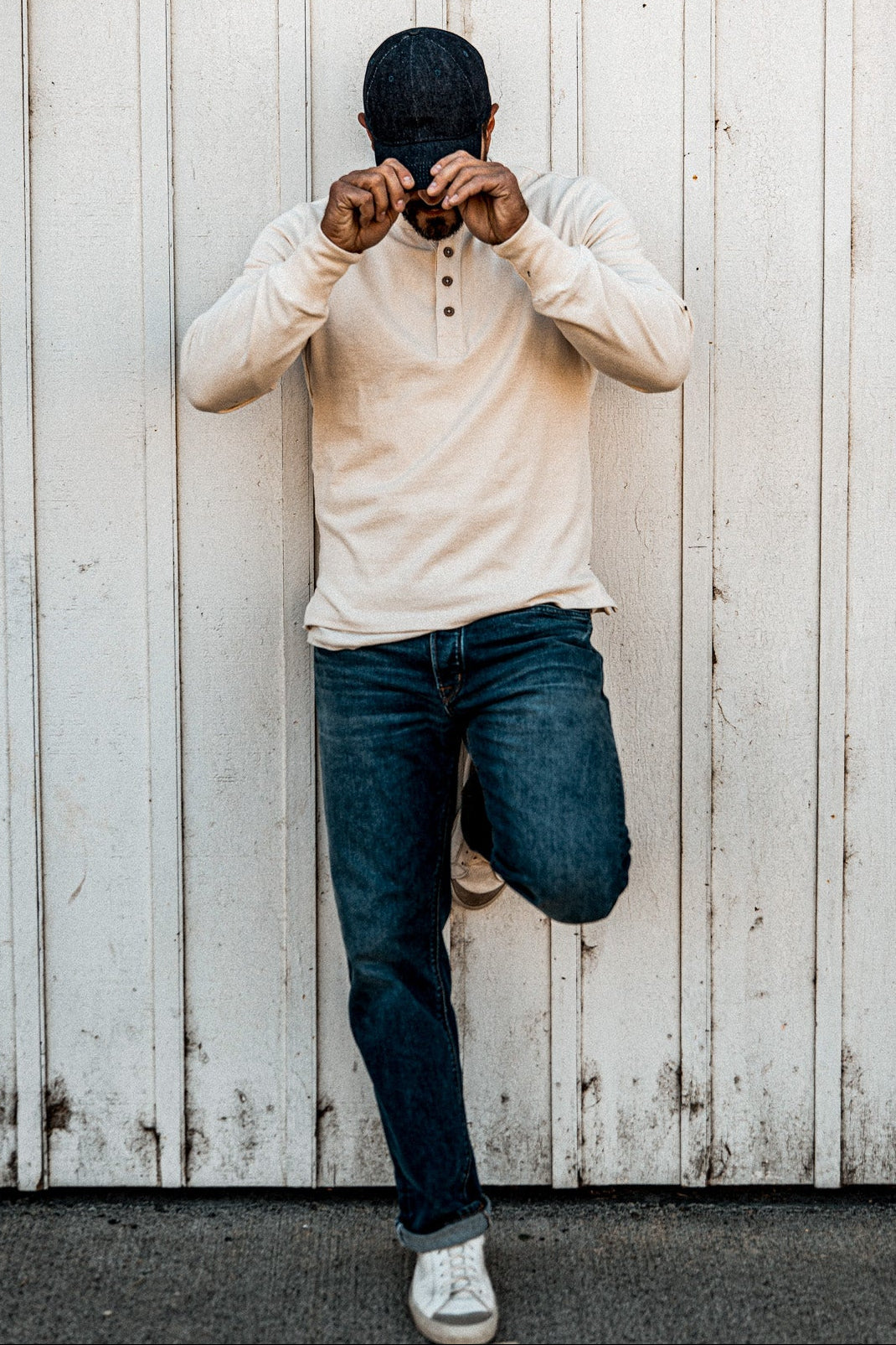 Men | Stinson Henley | 12oz 100% Cotton - Natural