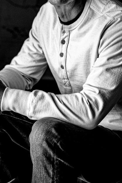 Men | Stinson Henley | 12oz 100% Cotton - Natural