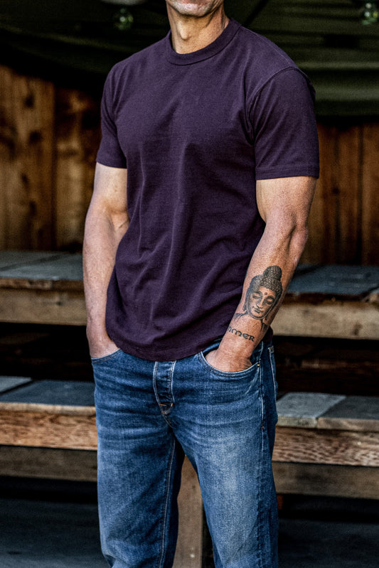 Men | Bolinas Tee Heavyweight | 8oz 100% Cotton - Oxblood