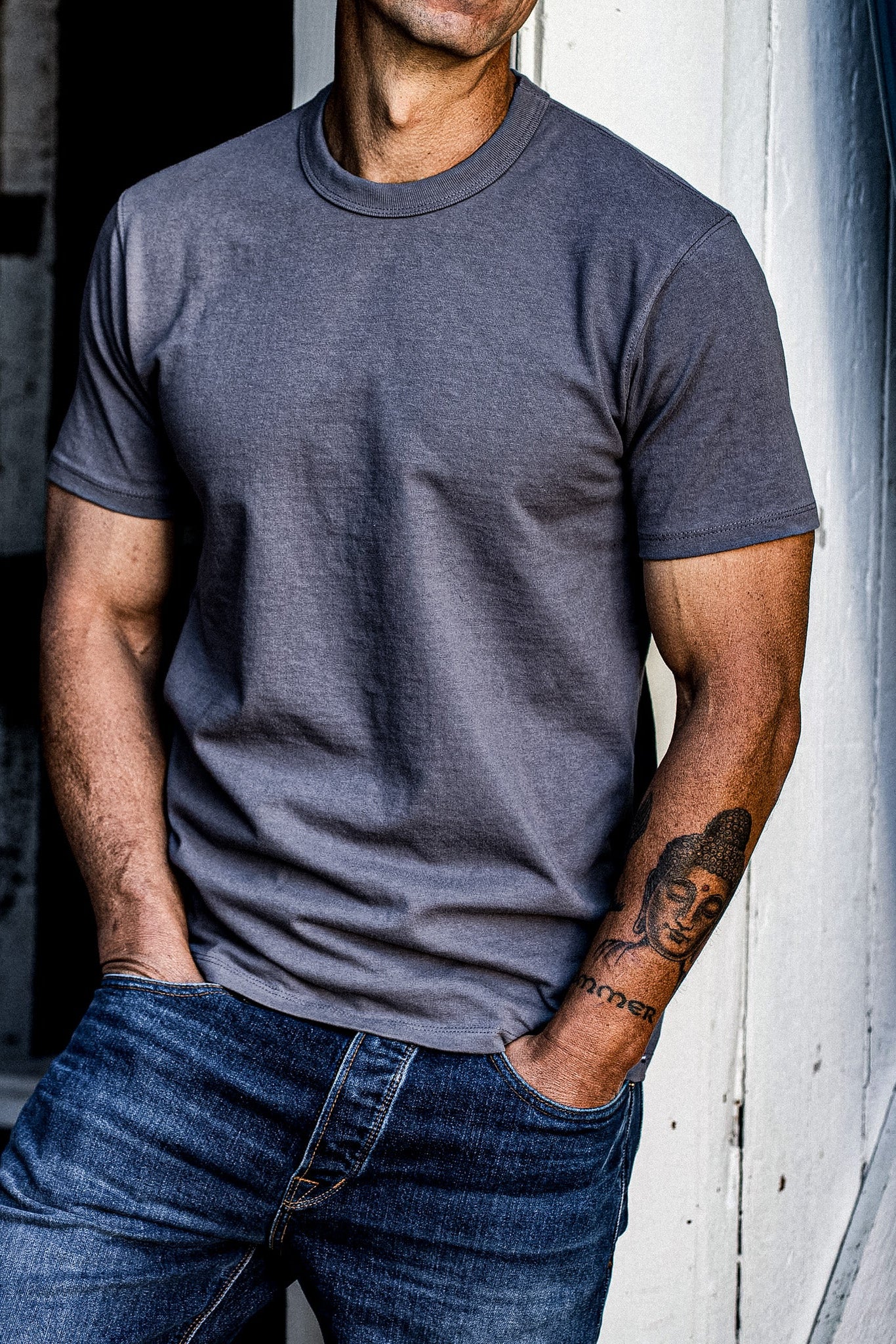 Men | Bolinas Tee Heavyweight | 8oz 100% Cotton - Pebble