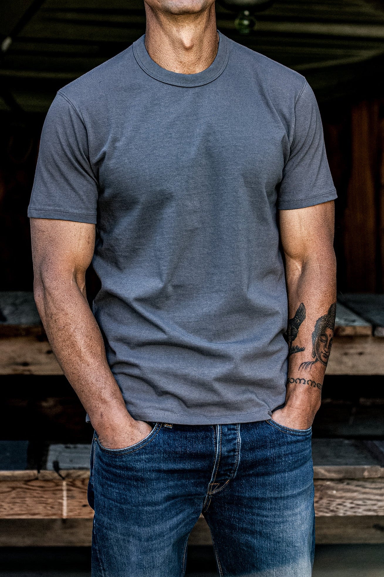 Men | Bolinas Tee Heavyweight | 8oz 100% Cotton - Pebble