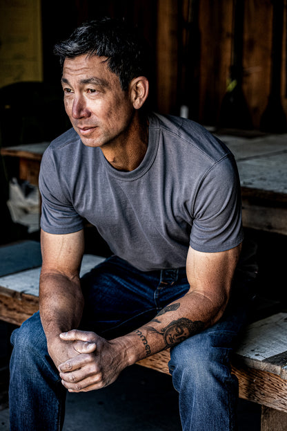 Men | Bolinas Tee Heavyweight | 8oz 100% Cotton - Pebble