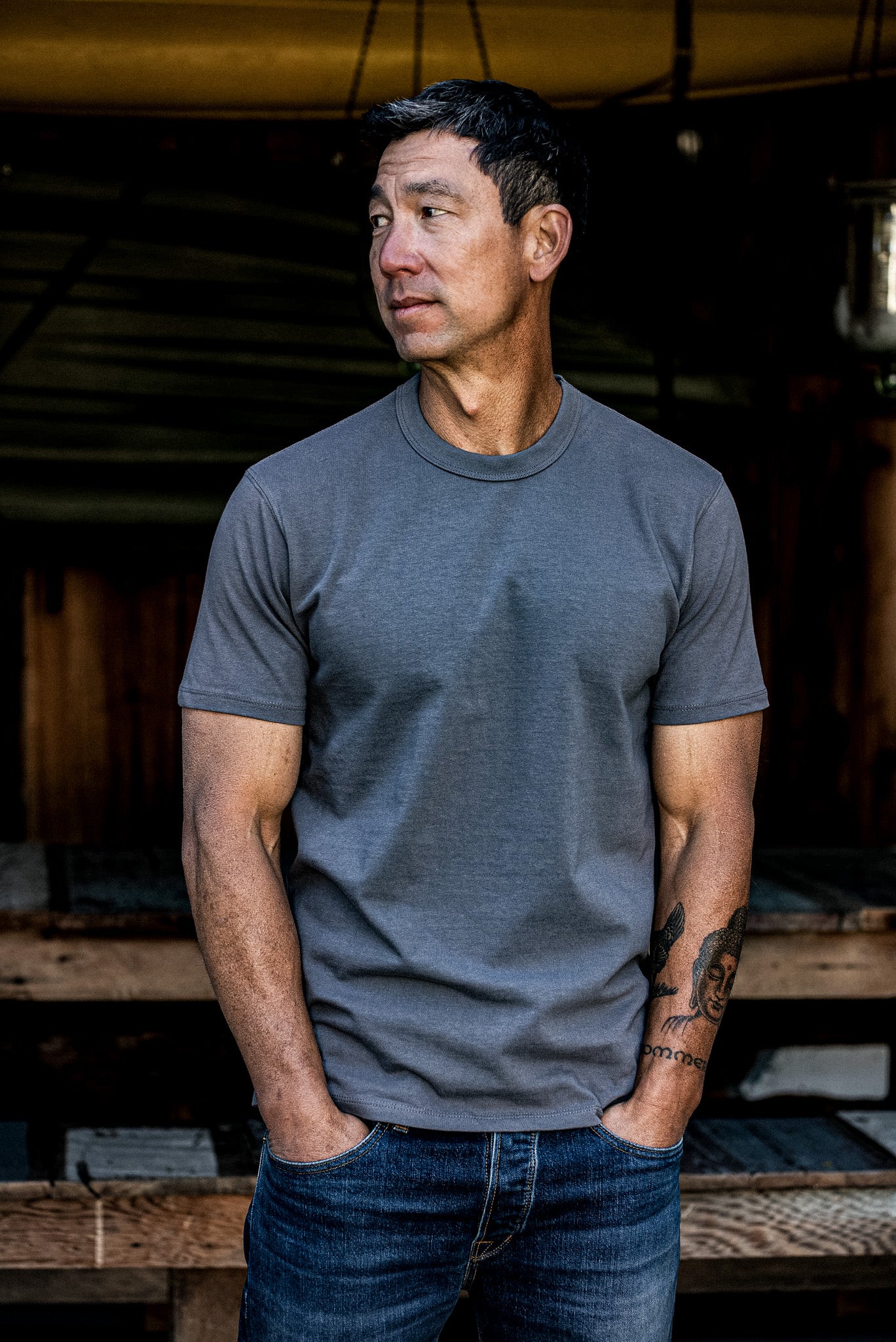 Men | Bolinas Tee Heavyweight | 8oz 100% Cotton - Pebble